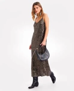 VESTIDO LAST TOUCH UP · PLOMO -[品牌] Ventas THE-ARE 000006