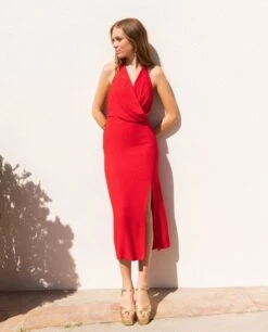 VESTIDO LUCENA · ROJO -[品牌] Ventas THE-ARE IMG 0231