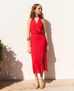 VESTIDO LUCENA · ROJO -[品牌] Ventas THE-ARE IMG 0235