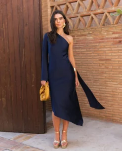 VESTIDO MRS. CORTÉS · AZUL MARINO -[品牌] Ventas THE-ARE IMG 8373 scaled