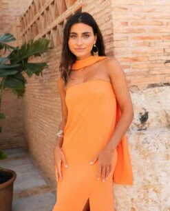 VESTIDO MRS. ARTEAGA · NARANJA -[品牌] Ventas THE-ARE IMG 8690
