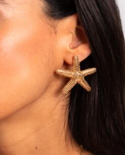 PENDIENTES STELLA MER · DORADO -[品牌] Ventas THE-ARE Sesion de estudio C25 3 642