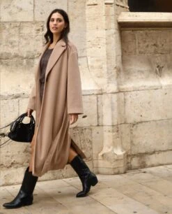 ABRIGO MIDTOWN · CAMEL -[品牌] Ventas THE-ARE abrigo camel largo oversized cinturon solapa mujer the are 2 ae565811 1d4b 465a b4ce f0040943e6f5