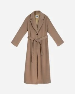 ABRIGO MIDTOWN · CAMEL -[品牌] Ventas THE-ARE abrigo camel largo oversized cinturon solapa mujer the are eci img 5