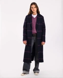 ABRIGO REUNITED · AZUL Y FUCSIA -[品牌] Ventas THE-ARE abrigo cuadros azul fucsia oversized recto solapa mujer the are eci img 1 f7ad589e f3cb 4d72 93f2 5a9451879b17