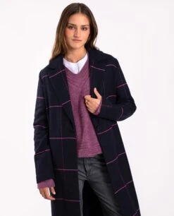 ABRIGO REUNITED · AZUL Y FUCSIA -[品牌] Ventas THE-ARE abrigo cuadros azul fucsia oversized recto solapa mujer the are eci img 3 411282e0 bb02 49c3 b1e0 c4bb7743f7d4
