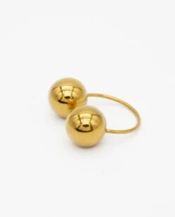 ANILLO SPHERES · ACERO BAÑO ORO -[品牌] Ventas THE-ARE anillo dorado grande regulable mujer the are 2