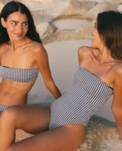 BIKINI AMALFI · VICHY -[品牌] Ventas THE-ARE banador cuadros vichy azul blanco sin tirantes mujer the are 3 89923c4a 9f0e 4600 9d59 4ee14c74739b