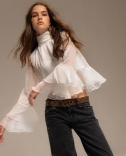 BLUSA ROMANCE CLUB · BLANCO