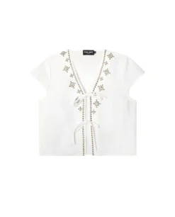 BLUSA ESSENCE · BLANCO -[品牌] Ventas THE-ARE blusa blanca lino tachuelas conjunto elegante fiesta mujer the are eci img 5 3370526b d67e 4e30 93a6 0e4ac8976d2e scaled