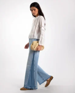 BLUSA CHASING MOMENTS · BLANCO -[品牌] Ventas THE-ARE blusa blanca manga larga algodon canesu mujer the are 13 scaled