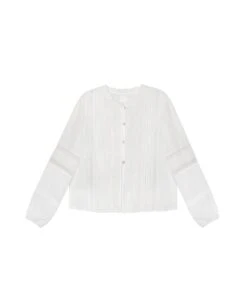 BLUSA CHASING MOMENTS · BLANCO -[品牌] Ventas THE-ARE blusa blanca manga larga algodon canesu mujer the are eci img 5