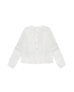 BLUSA CHASING MOMENTS · BLANCO -[品牌] Ventas THE-ARE blusa blanca manga larga algodon canesu mujer the are eci img 5 scaled