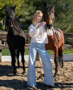 BLUSA SWEET ESCAPE · CRUDO -[品牌] Ventas THE-ARE blusa blanca romantica fluida lazada cuello manga abullonada mujer the are 8 scaled