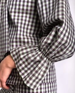 BLUSA COUNTRY SOUL · VERDE -[品牌] Ventas THE-ARE blusa cuadros vichy verde lazada cuello manga abullonada mujer the are eci img 3