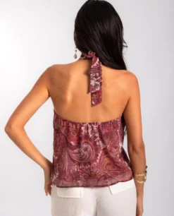 BLUSA SALT KISSED · ESTAMPADO -[品牌] Ventas THE-ARE blusa estampada fluida lazada al cuello mujer the are eci img 2 scaled