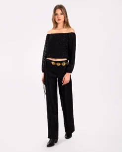 BLUSA STARRY BLISS · NEGRO -[品牌] Ventas THE-ARE blusa midi negro tirantes lurex fiesta mujer the are 2 f86e3d8e 685e 42c3 8fc3 6c2b8b17ddab scaled