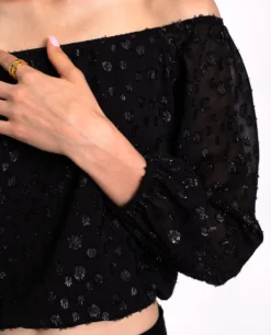 BLUSA STARRY BLISS · NEGRO -[品牌] Ventas THE-ARE blusa midi negro tirantes lurex fiesta mujer the are eci img 3 a8a2a9d9 b18d 4f59 8263 56c048b3eeb2 scaled