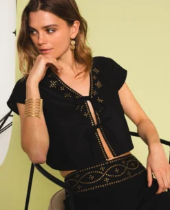 BLUSA ESSENCE · NEGRO