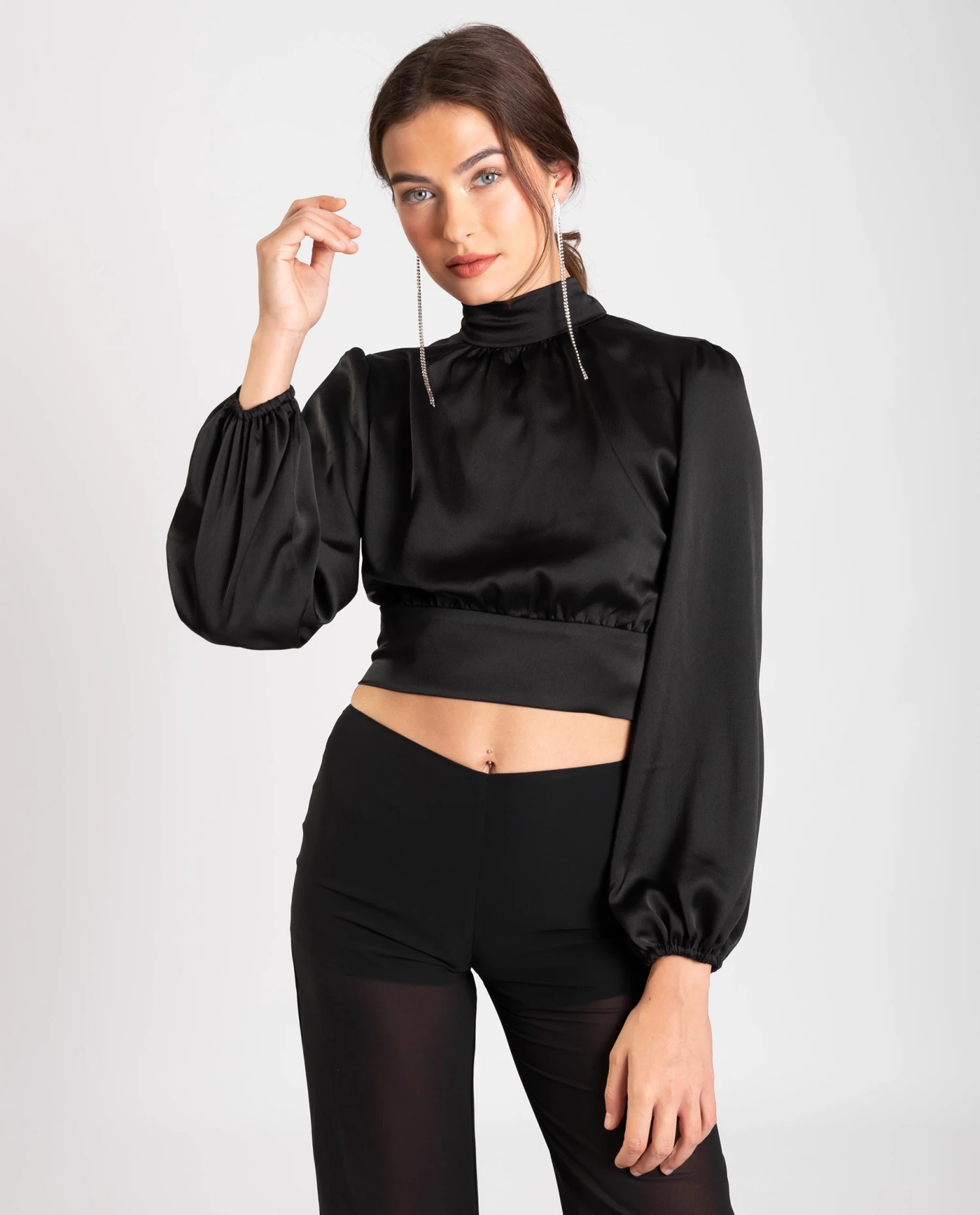 BLUSA BLESSED · NEGRO 2 BLUSA BLESSED · NEGRO - Imagen 2
