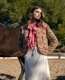 BLUSA SWEET ESCAPE · BLUSH -[品牌] Ventas THE-ARE blusa rosa romantica fluida lazada cuello manga abullonada mujer the are 8