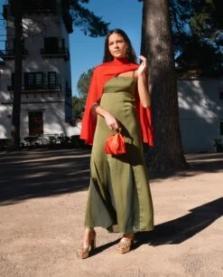 BOLSO JOY · CORAL -[品牌] Ventas THE-ARE bolso coral mano piedras invitada mujer the are 6