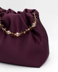 BOLSO JOY · CIRUELA -[品牌] Ventas THE-ARE bolso mano burdeos invitada elegante mujer the are 3