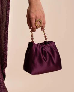 BOLSO JOY · CIRUELA -[品牌] Ventas THE-ARE bolso mano burdeos invitada elegante mujer the are eci img 1 scaled