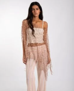 CAPA CROCHET BELLA · COBRE