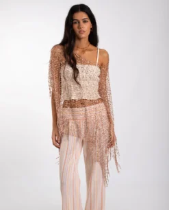 CAPA CROCHET BELLA · COBRE