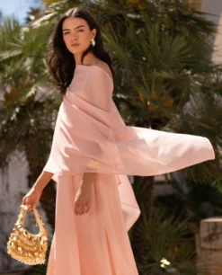 CAPA GASA · ROSA -[品牌] Ventas THE-ARE capa gasa rosa elegante invitada mujer the are 3 scaled