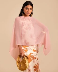 CAPA GASA · ROSA -[品牌] Ventas THE-ARE capa gasa rosa elegante invitada mujer the are eci img 1