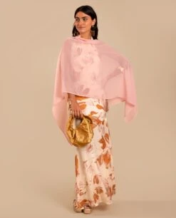 CAPA GASA · ROSA -[品牌] Ventas THE-ARE capa gasa rosa elegante invitada mujer the are eci img 4