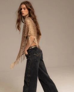 CAPA DUNE DANCER · BRONCE -[品牌] Ventas THE-ARE capa pico flecos acabado brillante mujer the are 05