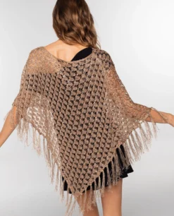 CAPA DUNE DANCER · BRONCE -[品牌] Ventas THE-ARE capa pico flecos acabado brillante mujer the are eci img 2 scaled