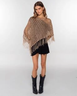 CAPA DUNE DANCER · BRONCE -[品牌] Ventas THE-ARE capa pico flecos acabado brillante mujer the are eci img 4