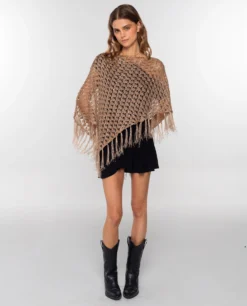 CAPA DUNE DANCER · BRONCE -[品牌] Ventas THE-ARE capa pico flecos acabado brillante mujer the are eci img 4 scaled