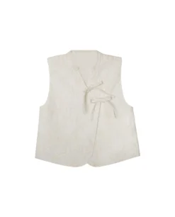 CHALECO SOFTLY YOURS · BEIGE -[品牌] Ventas THE-ARE chaleco blanco lazadas lino bordado mujer the are eci img 5 scaled