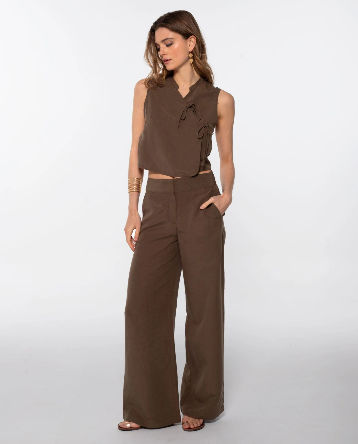 CHALECO DUNE · MARRÓN 14 CHALECO DUNE · MARRÓN - Imagen 14