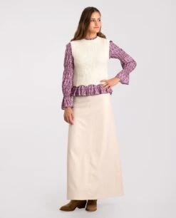 CHALECO UPTOWN GIRLS · BEIGE -[品牌] Ventas THE-ARE chaleco punto beige canale mujer the are eci img 4