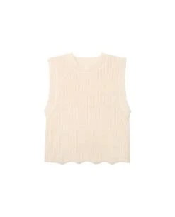 CHALECO UPTOWN GIRLS · BEIGE -[品牌] Ventas THE-ARE chaleco punto beige canale mujer the are eci img 5