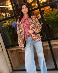 CHAQUETA ALL SEASONS · JACQUARD -[品牌] Ventas THE-ARE chaqueta acolchada estampada flores pachtwork jacquard mujer the are 3