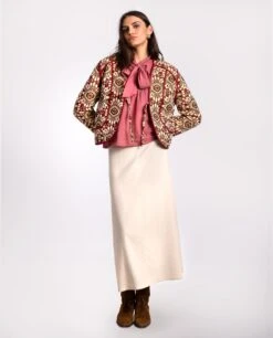 CHAQUETA ALL SEASONS · JACQUARD -[品牌] Ventas THE-ARE chaqueta acolchada estampada flores pachtwork jacquard mujer the are eci img 4