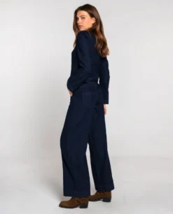 CHAQUETA DOWNTOWN · AZUL -[品牌] Ventas THE-ARE chaqueta azul entallada vaquera botones conjunto mujer the are 3 scaled