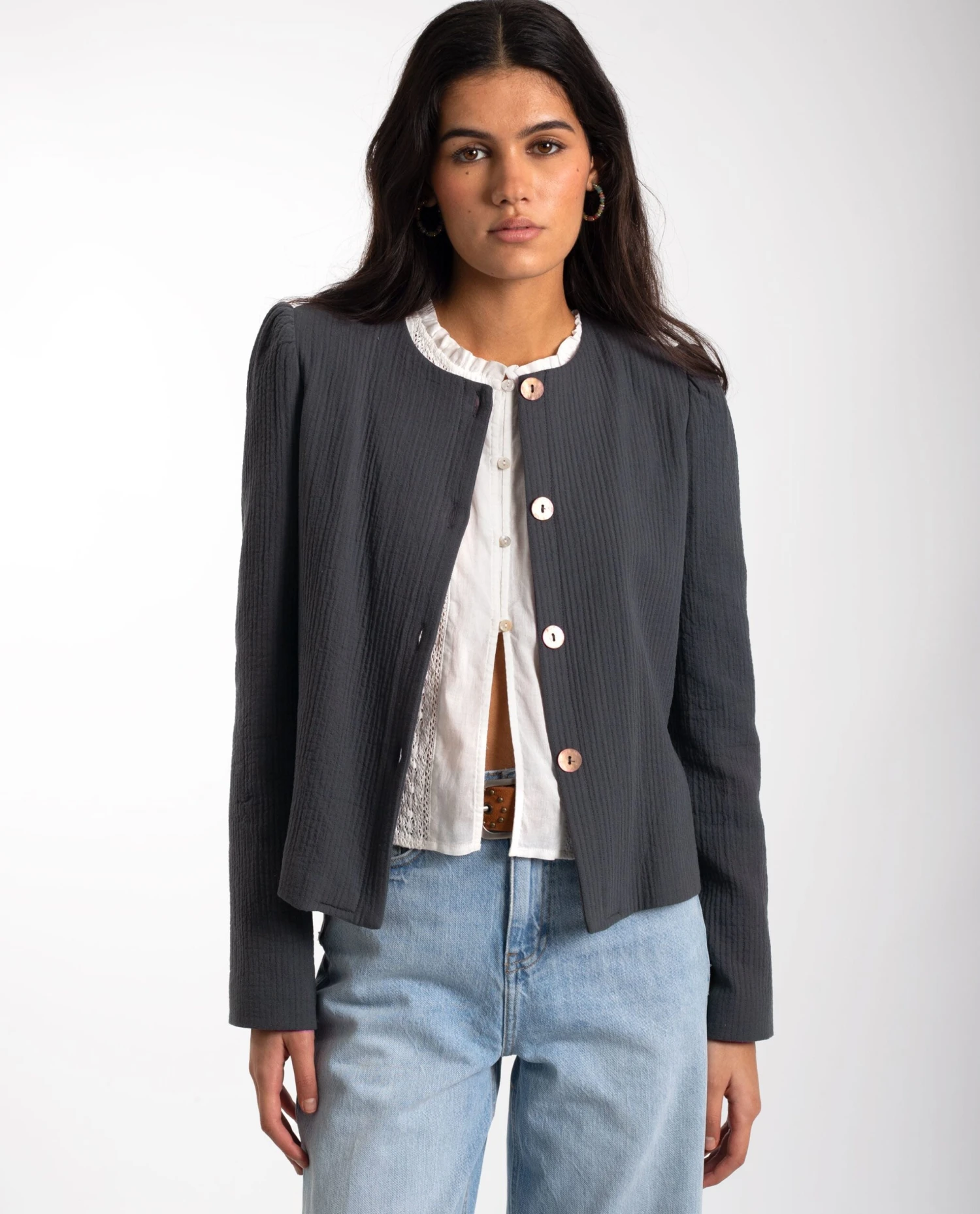 CHAQUETA MY ROUTE · GRIS 8 CHAQUETA MY ROUTE · GRIS - Imagen 8