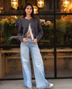 CHAQUETA MY ROUTE · GRIS -[品牌] Ventas THE-ARE chaqueta gris entallada abotonada forro elegante mujer the are 4 a