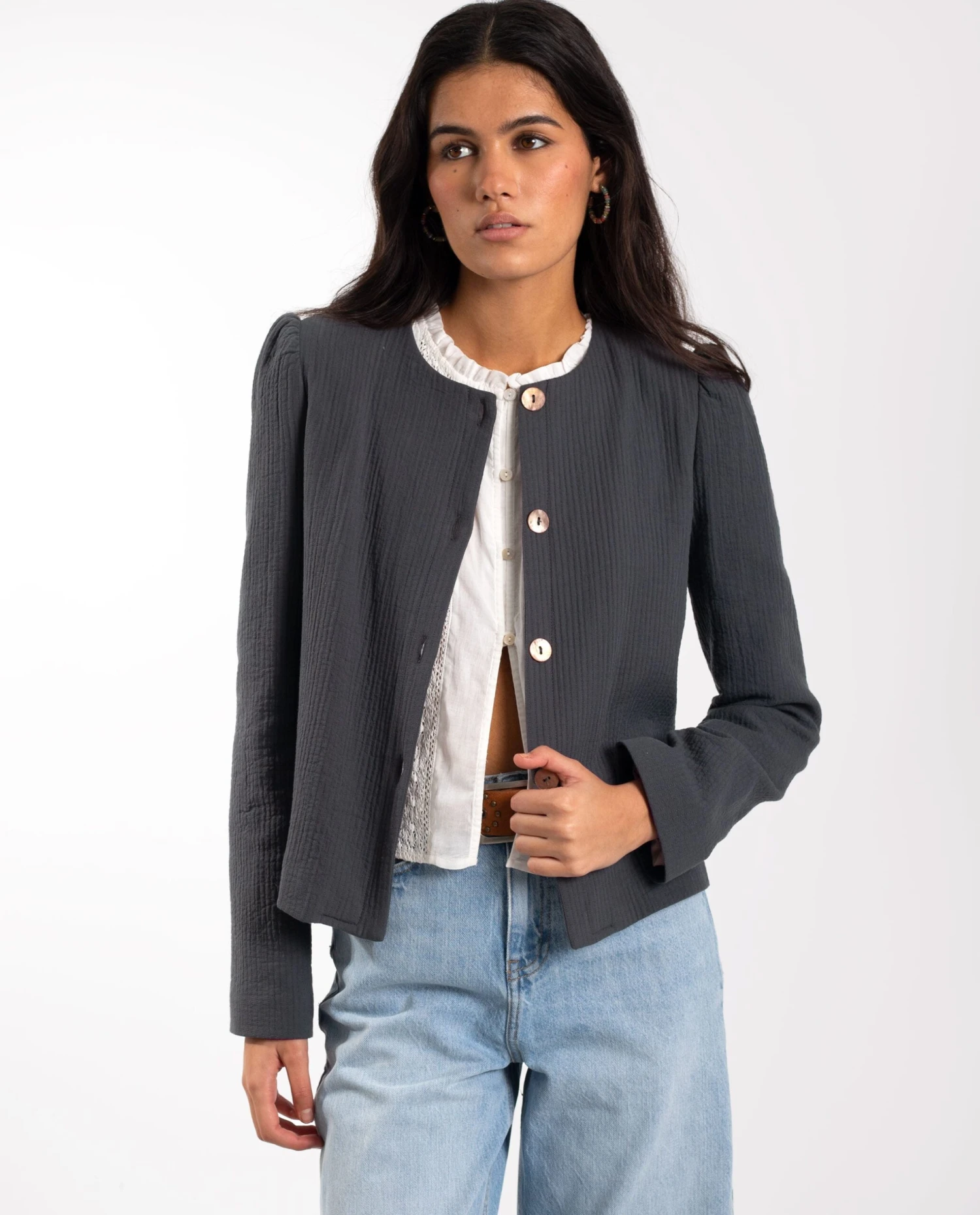 CHAQUETA MY ROUTE · GRIS 3 CHAQUETA MY ROUTE · GRIS - Imagen 3