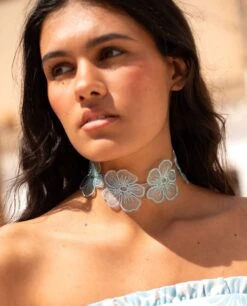 CHOKER JASMINE · VERDE AGUA