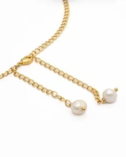 COLLAR DREAM PEARLS · BAÑO ORO -[品牌] Ventas THE-ARE choker dorado perlas naturales gargantilla piedra natural eventos mujer the are2