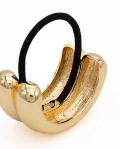 COLETERO DOUBLE · DORADO -[品牌] Ventas THE-ARE coletero dorado doble elegante bodas eventos pasador sujetar coletas mujer the are 3